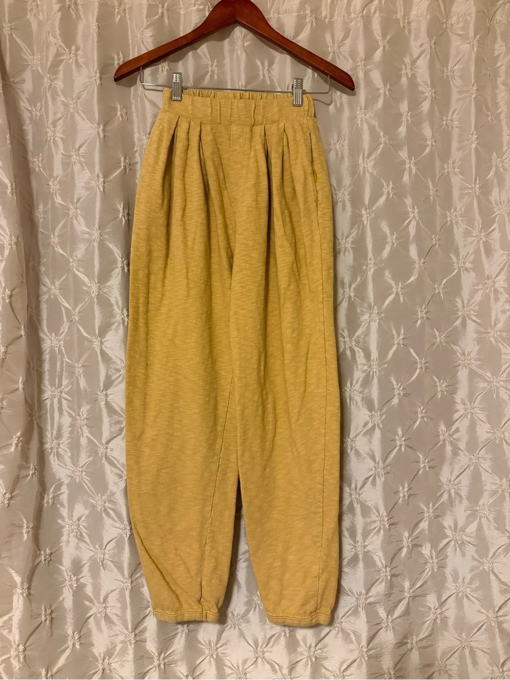 FP Beach Set Culver City Co-Ord Matching Pants Top Mustard Yellow Free People